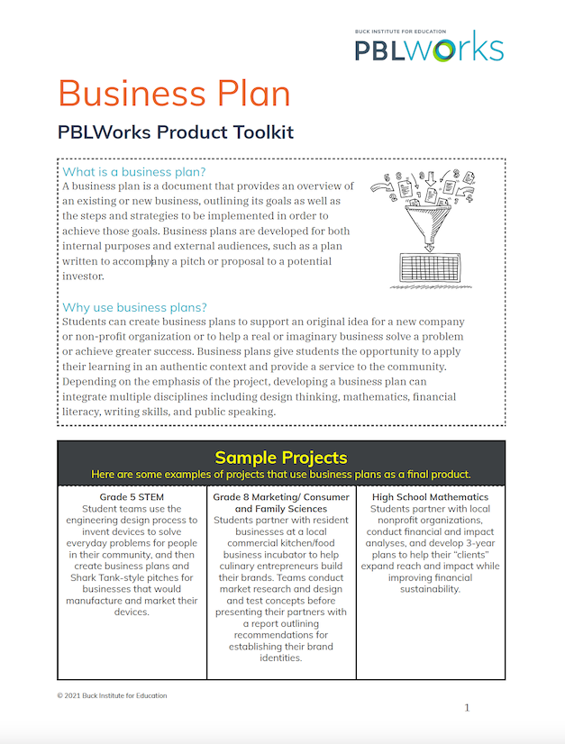 Product Toolkit: Business Plan