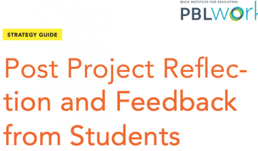 Thumbnail of this downloadable resource called Post Project Reflection and Feedback from Students