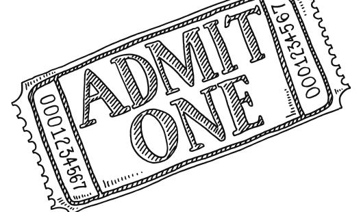 Admit One Ticket