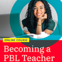 This logo reads Becoming a PBL Teacher