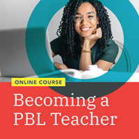 This logo reads Becoming a PBL Teacher