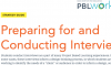 Thumbnail of this downloadable resource called Preparing for and Conducting Interviews