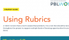 Thumbnail of this downloadable resource called Using Rubrics